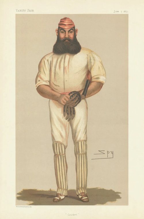 Cricketer trading card: Grace (2)