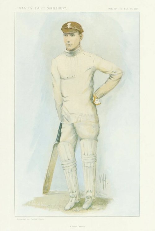 Cricketer trading card: Hobbs