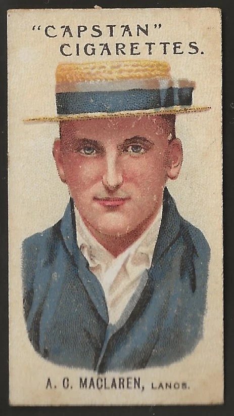 Cricketer trading card: Mc Claren