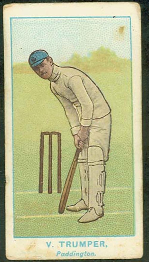 Cricketer trading card: Trumper