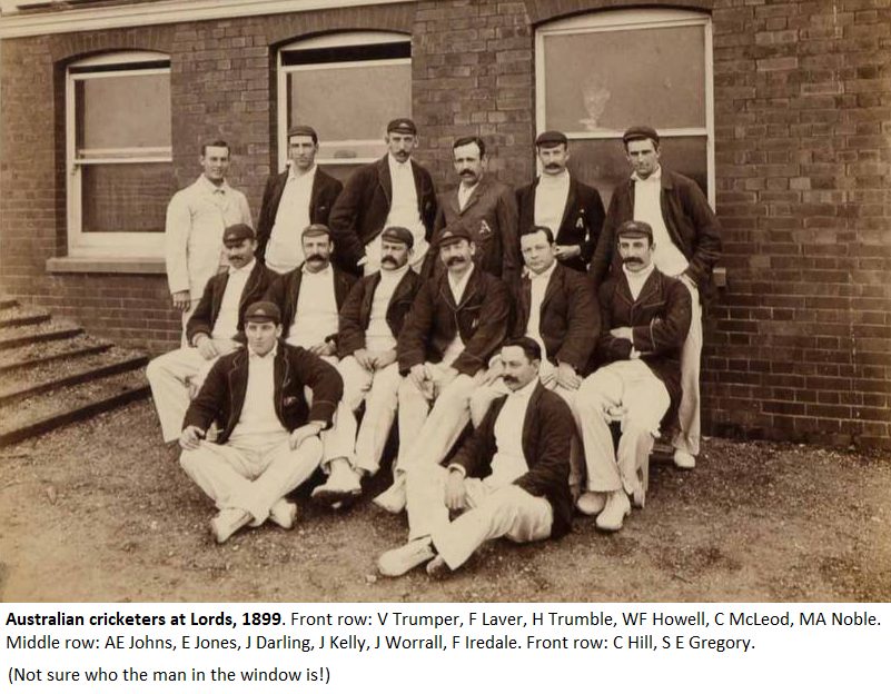 The Australian touring team of 1899