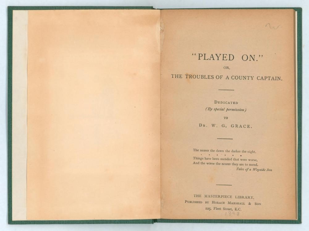 The title page of Played On